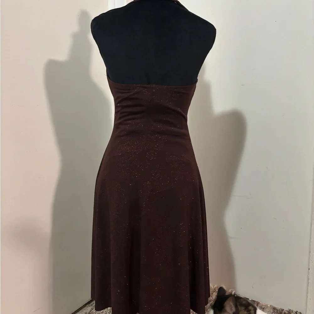 2000s Backless Halter Dress - Picture 2 of 2